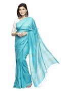 Mominos Fashion Firozi Color Bhagalpuri Saree | Grab2Buy