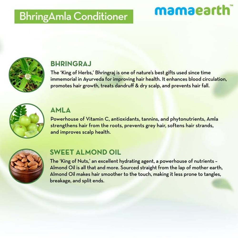 Mamaearth Bhringamla Conditioner For Intense Hair Treatment | Grab2Buy