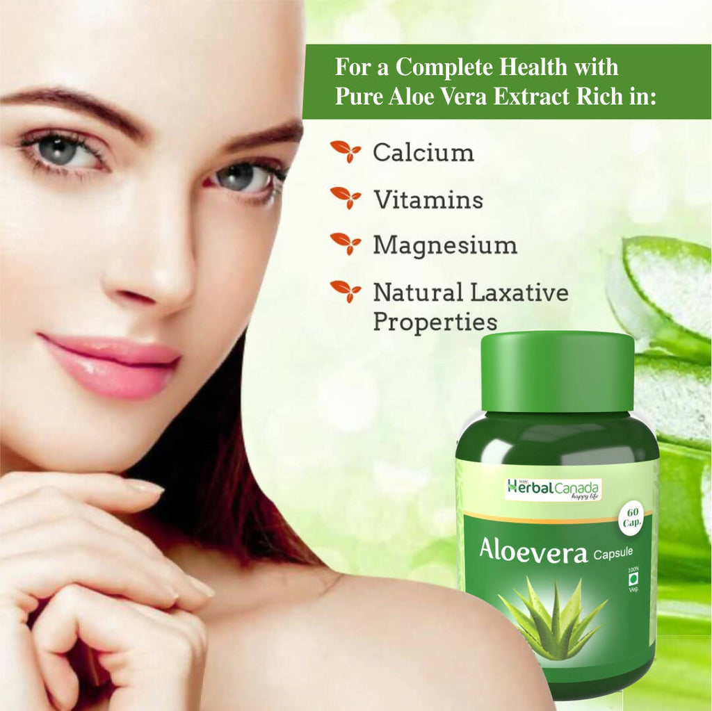 Herbal Canada Aloe Vera Capsules | Grab2Buy