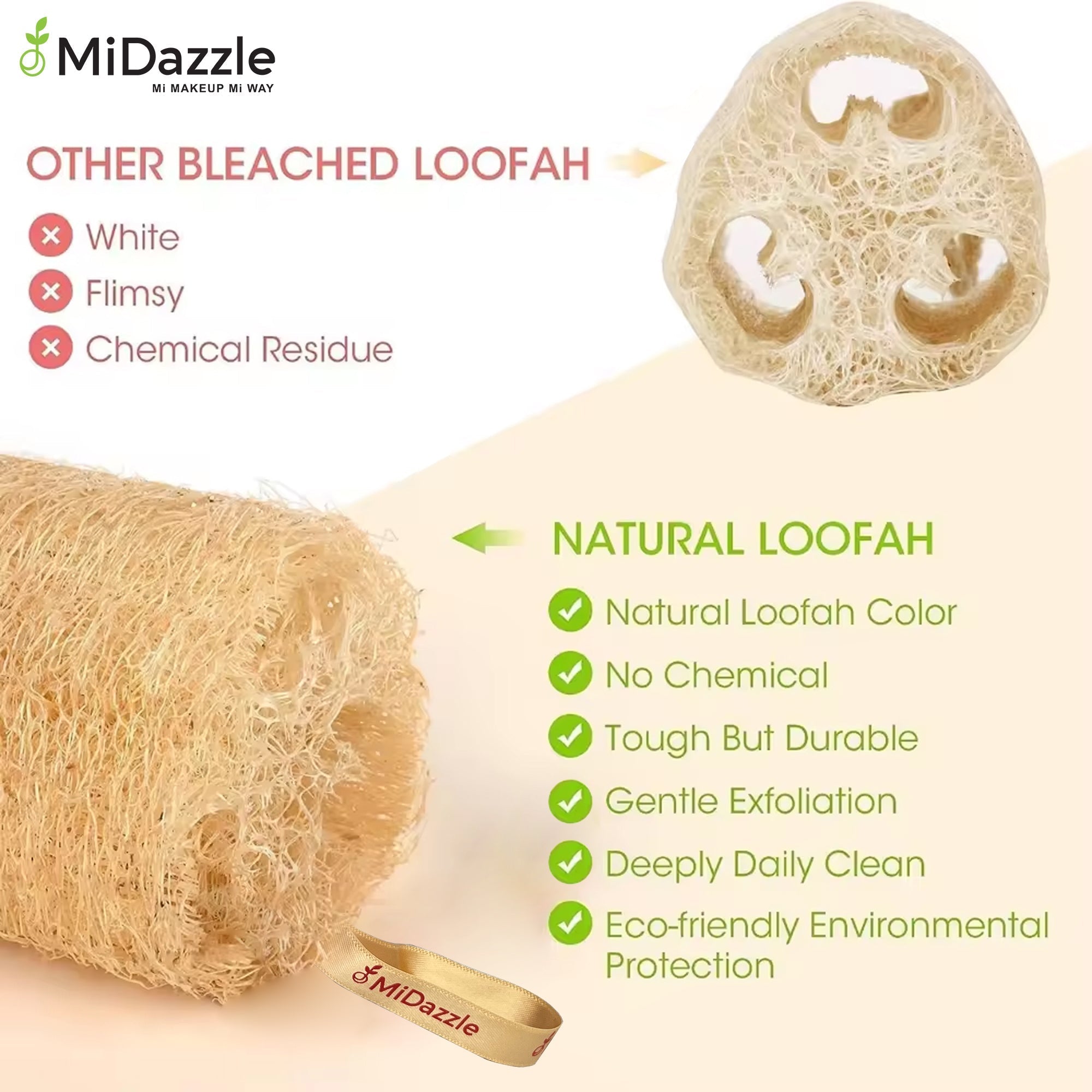 MiDazzle Loofah (Heart) MIOL6104 | Grab2Buy