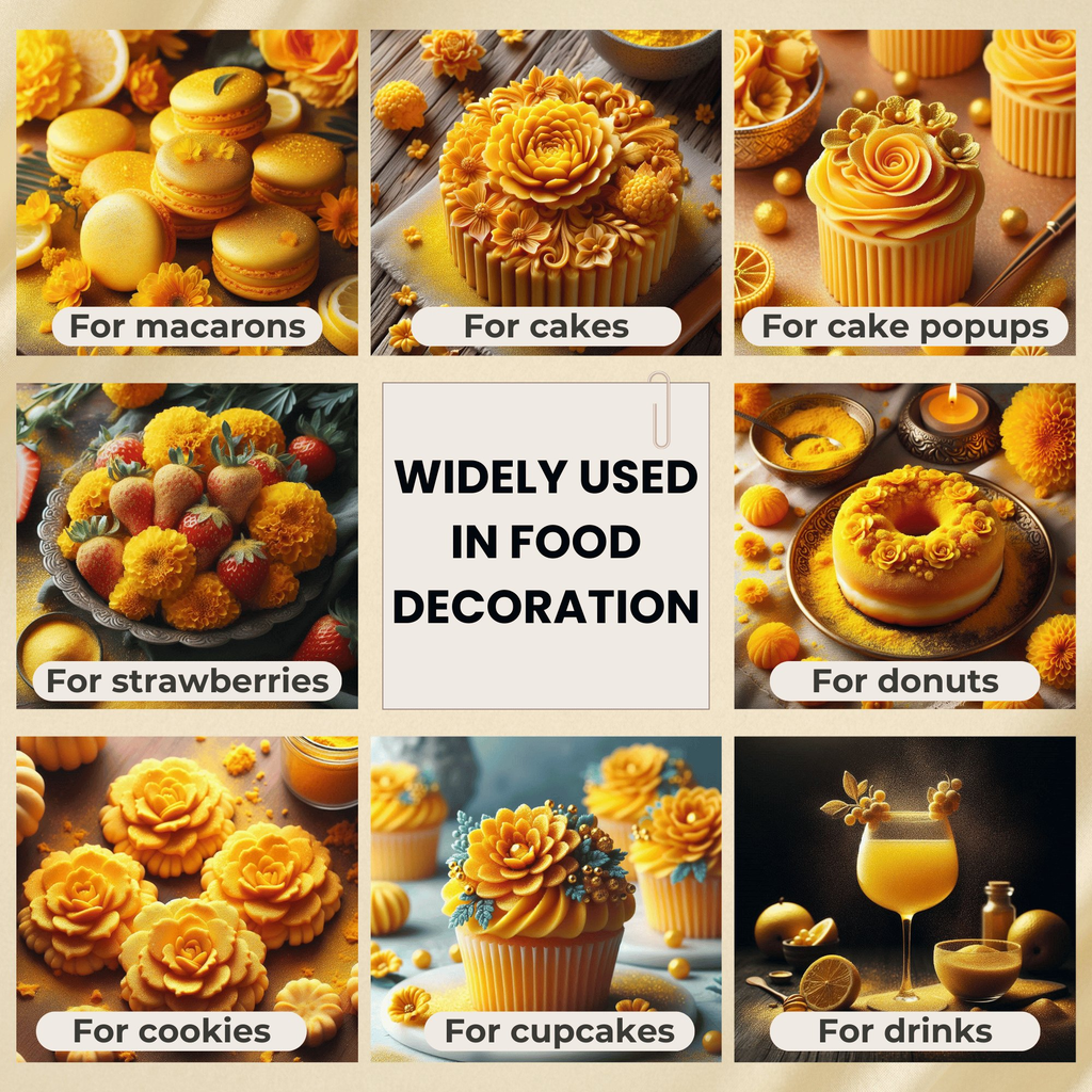 Confect Marigold Yellow | Edible Luster Dust | Grab2Buy