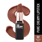 Swiss Beauty Pure Creamy Matte Lipstick - 02 Notorious Nude
