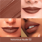 Swiss Beauty Pure Creamy Matte Lipstick - 02 Notorious Nude