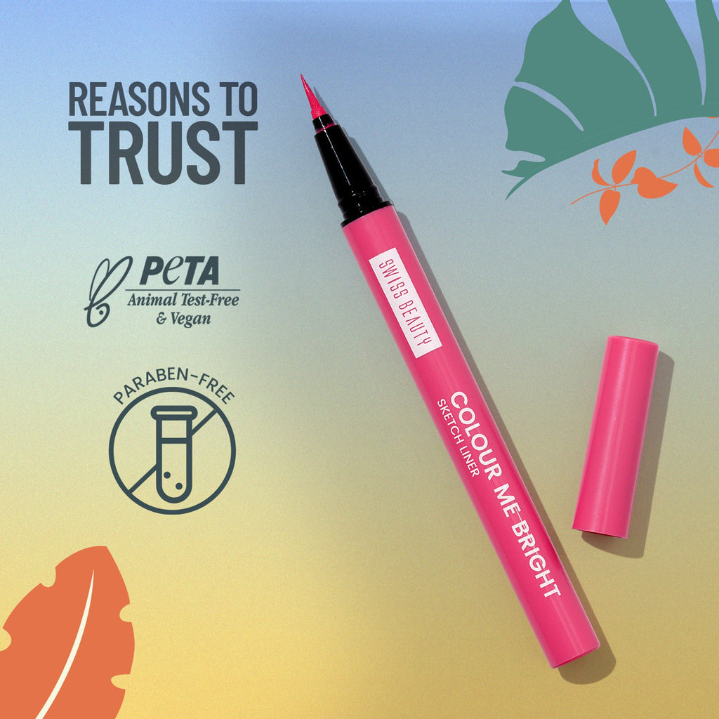 Swiss Beauty Colour Me Bright Sketch Eyeliner - 05 Passion Green