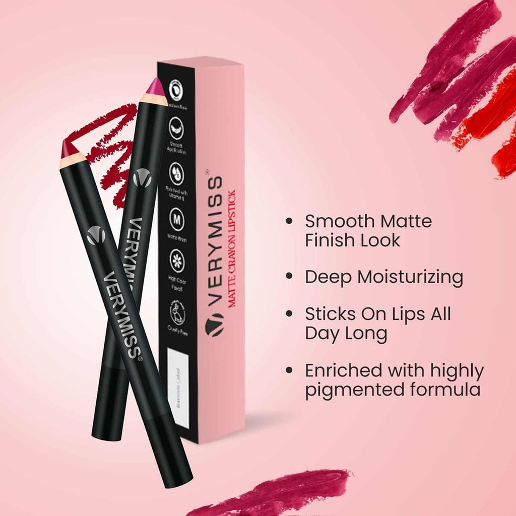 VERYMISS Matte Lip Crayon Lipstick - 12 Syrup Brown | Grab2Buy