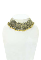 Mominos Fashion Johar Kamal Gold-Polished Brass Finish Lotus Design Choker For Women | Grab2Buy
