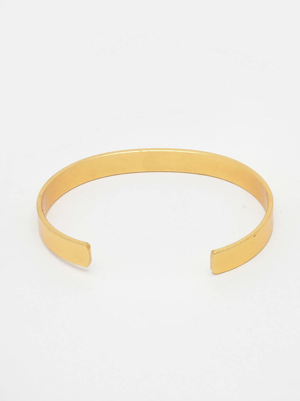 NVR Men Gold Stainless Steel Cuff Bracelet | Grab2Buy