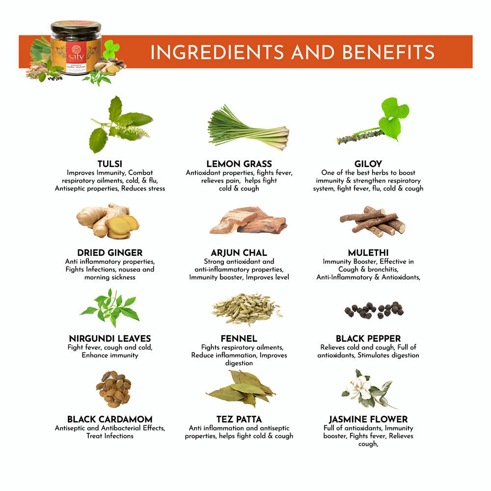 Satv Immunity Herbal Tea Bags | Grab2Buy