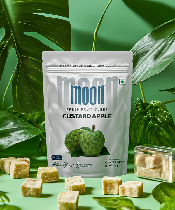 Moon Freeze Dried Custard Apple Cubes | Grab2Buy