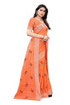 Vamika Orange Chanderi Designer Saree (SERIN ORANGE) | Grab2Buy