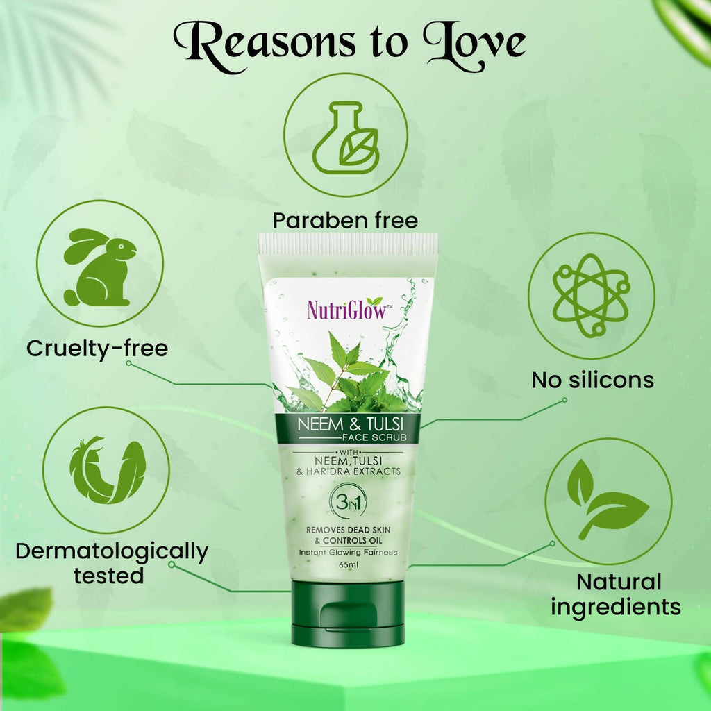 NutriGlow Neem & Tulsi Face Scrub | Grab2Buy