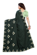 Vamika Green Dola Silk Embroidery Saree (JENY GREEN) | Grab2Buy