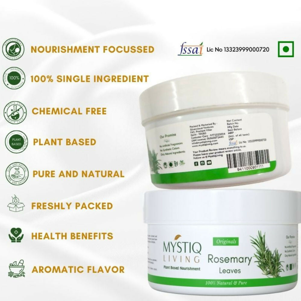 Mystiq Living Dried Rosemary Leaves for Hair Growth | Grab2Buy