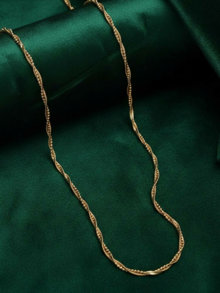 NVR Women Gold Plated Handcrafted Minimal Chain | Grab2Buy