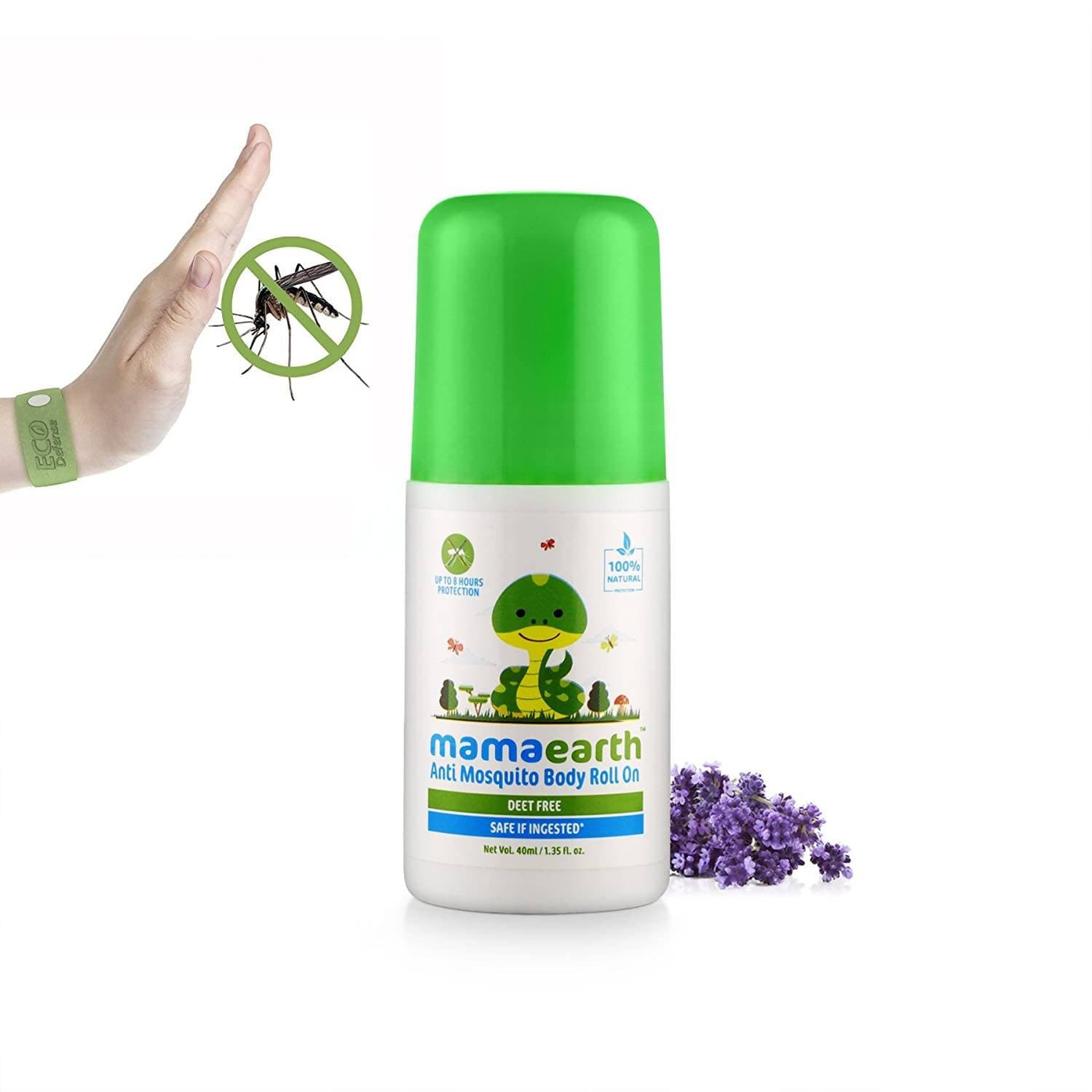 Mamaearth Natural Anti Mosquito Body Roll On For Kids with Citronella Eucalyptus & Lemongrass Oil | Grab2Buy