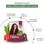 Nisha Henna Based Hair Colour For Women & Men Natural Brown
