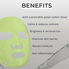 Professional O3+ Cicalm Glow Sheet Mask With Cica For D-Tan & Glow | Grab2Buy