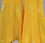 Mominos Fashion Yellow Mirror Palazzo | Grab2Buy