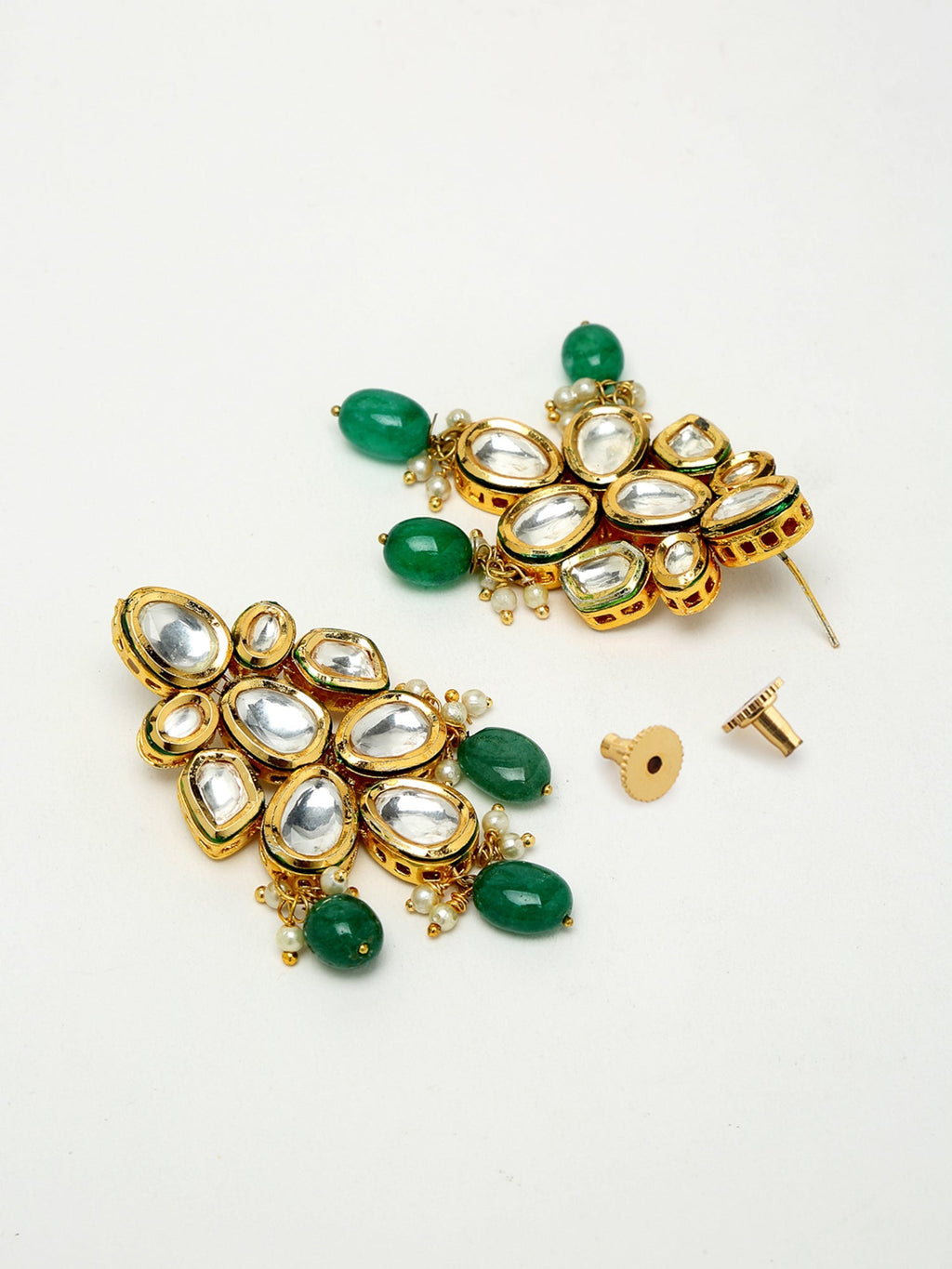 Kundan Neckpiece With Earrings - Ruby Raang | Grab2Buy
