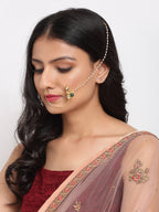 Kundan Nose Ring - Ruby Raang | Grab2Buy