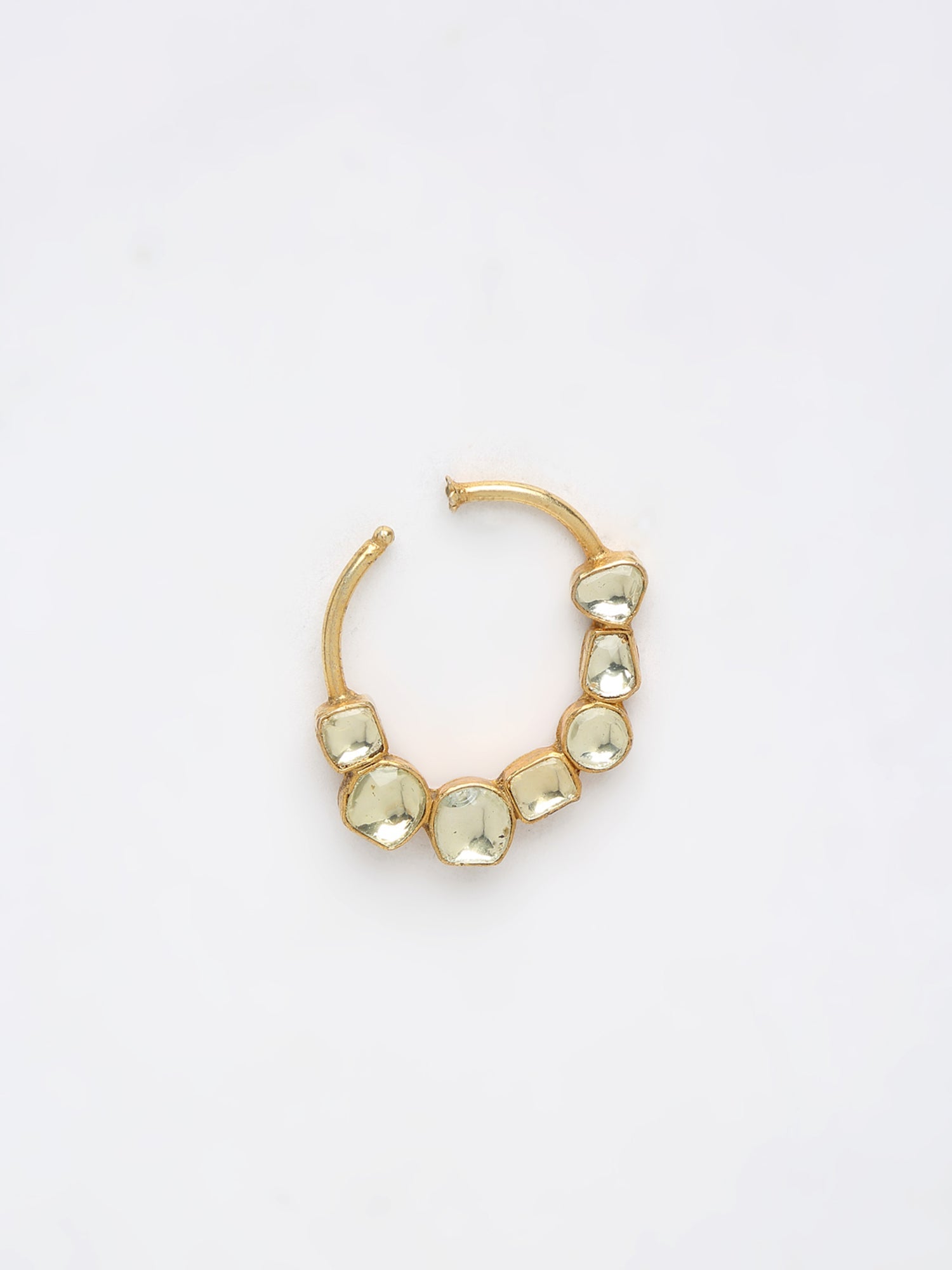 Kundan Nose Ring - Ruby Raang | Grab2Buy