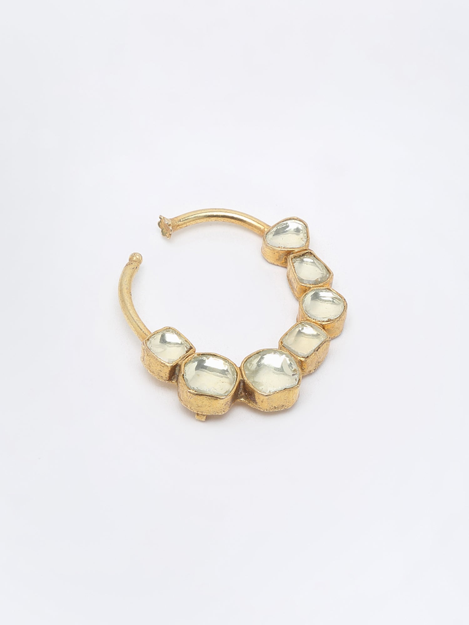 Kundan Nose Ring - Ruby Raang | Grab2Buy