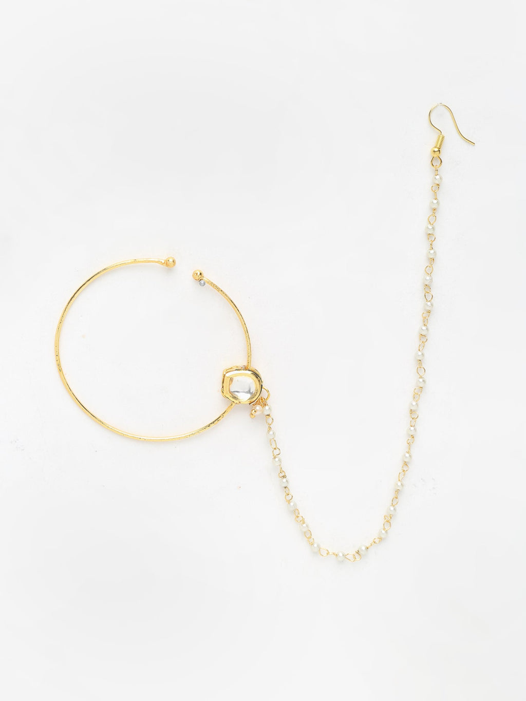 Kundan Nose Ring - Ruby Raang | Grab2Buy
