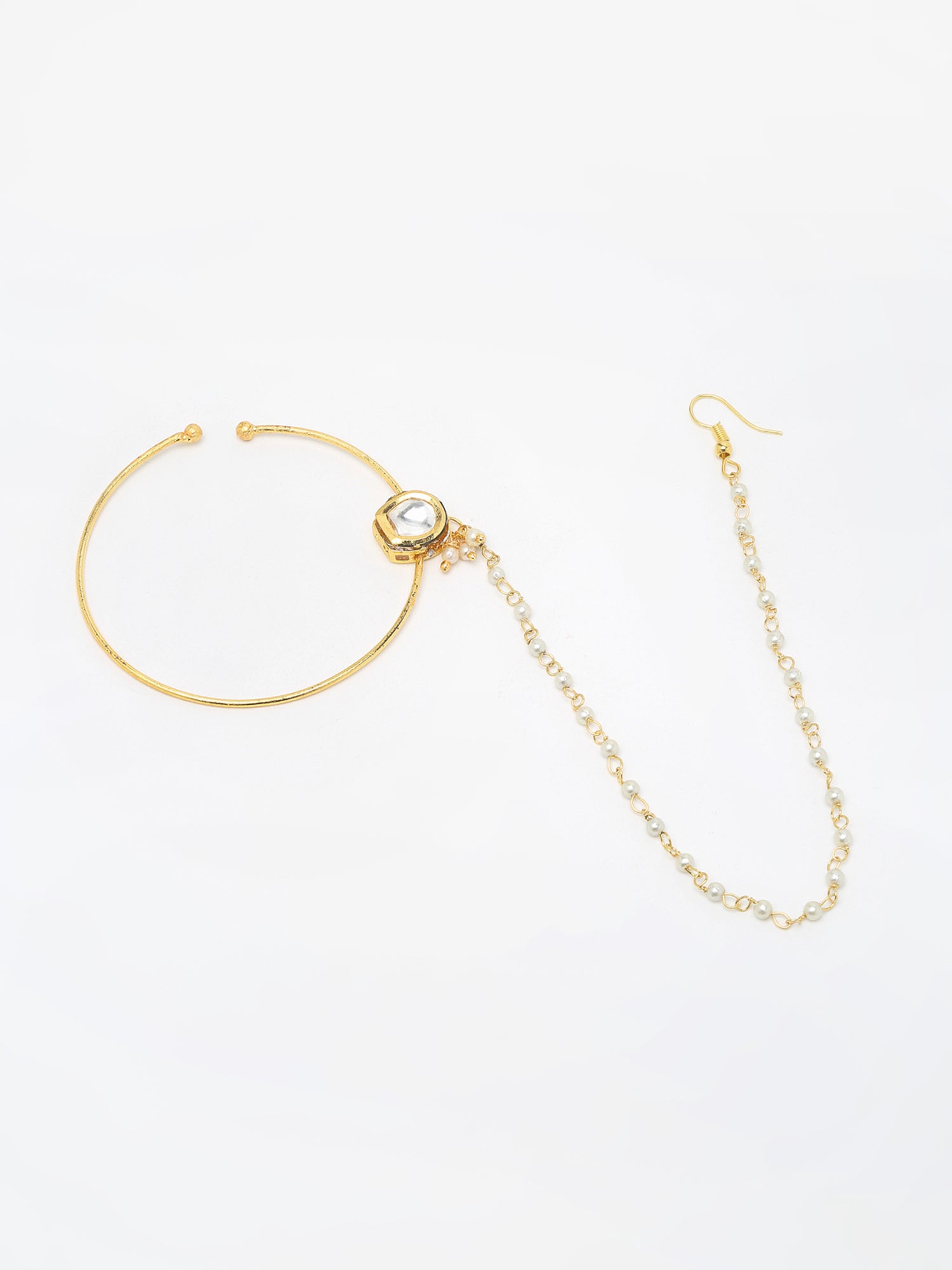 Kundan Nose Ring - Ruby Raang | Grab2Buy