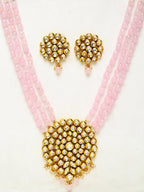 Kundan Neckpiece With Earrings - Ruby Raang | Grab2Buy