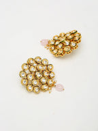 Kundan Neckpiece With Earrings - Ruby Raang | Grab2Buy