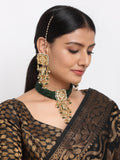 Kundan Choker With Earrings - Ruby Raang | Grab2Buy