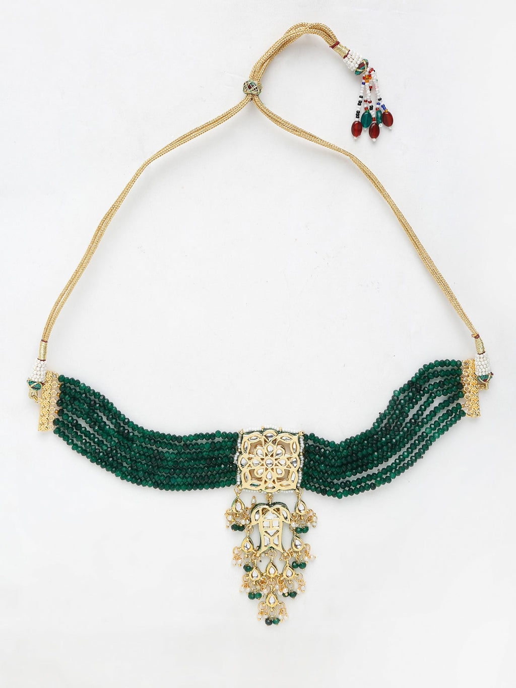 Kundan Choker With Earrings - Ruby Raang | Grab2Buy