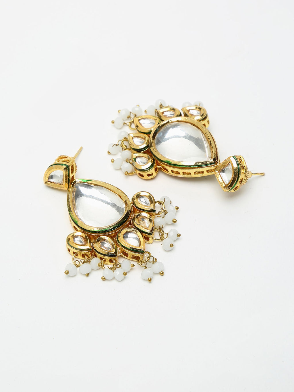 Kundan Neckpiece With Earrings - Ruby Raang | Grab2Buy