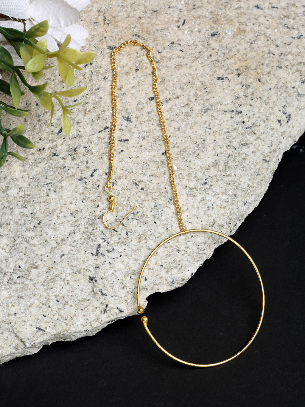 Golden Plated Nose Ring - Ruby Raang | Grab2Buy