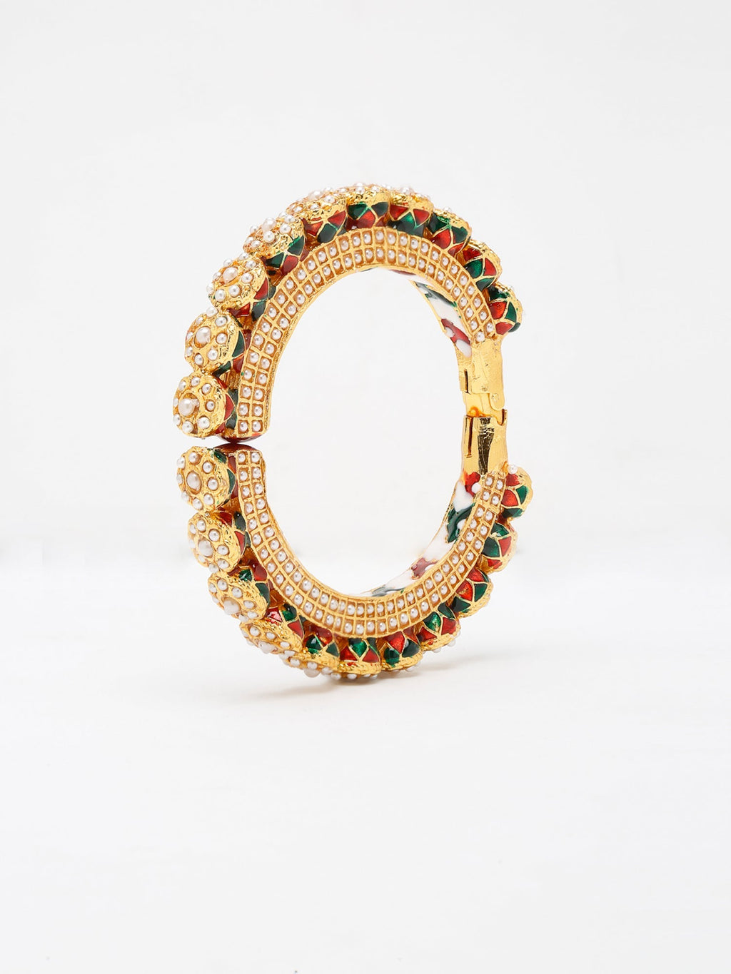 Pearl Embellished Bangle - Ruby Raang | Grab2Buy