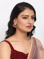 Stone Kundan Earrings - Ruby Raang | Grab2Buy