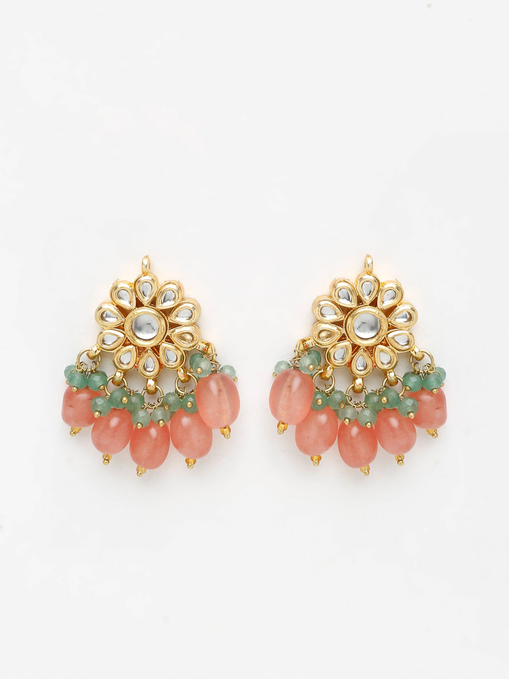 Stone Kundan Earrings - Ruby Raang | Grab2Buy