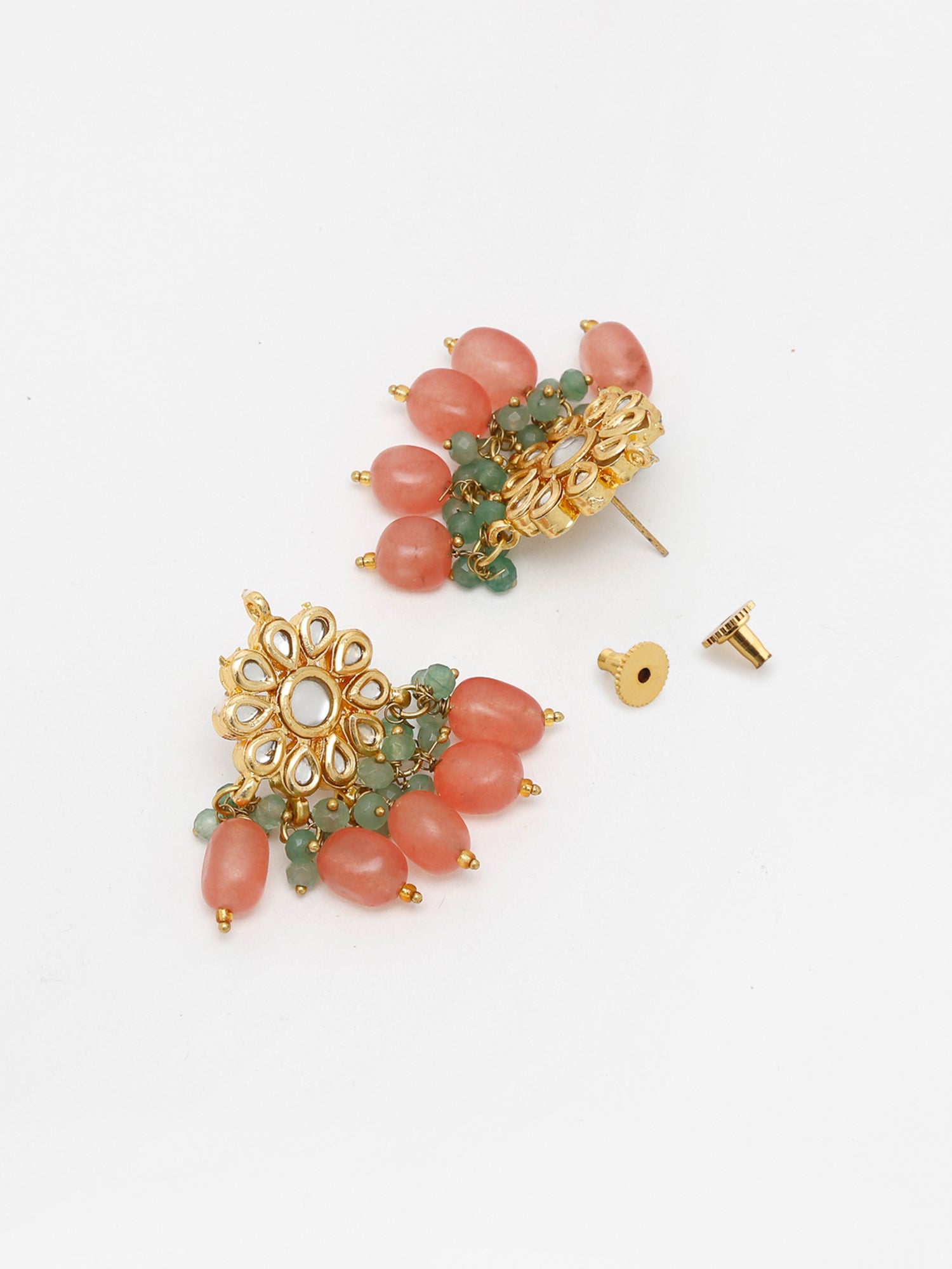 Stone Kundan Earrings - Ruby Raang | Grab2Buy