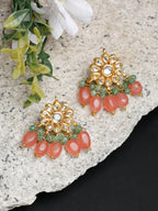 Stone Kundan Earrings - Ruby Raang | Grab2Buy