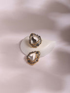 Oversized Kundan & Diamond Stone Earrings- Ruby Raang | Grab2Buy