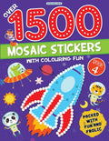 Dreamland Publications 1500 Mosaic Stickers Book 4 with Colouring Fun - Sticker Book for Kids Age 4 - 8 years | Grab2Buy