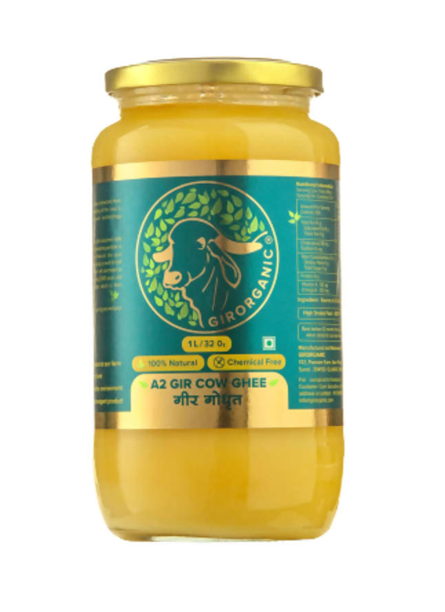 GirOrganic A2 Gir Cow Ghee - Pure A2 Gir Cow Ghee, Organic Grass Fed Ghee | Swadesiicart