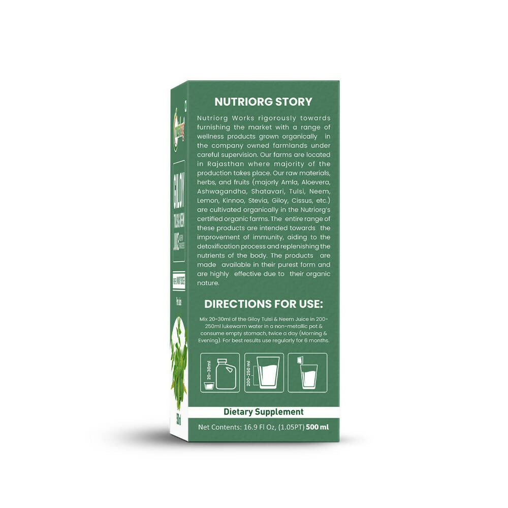 Nutriorg Giloy With Neem & Tulsi Juice | Grab2Buy