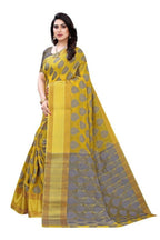 Vamika Yellow Jari Work Cotton Silk Saree (RIDHIMA YELLOW) | Grab2Buy