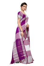 Vamika Wine Cotton Silk Weaving Saree (Gamma Checks Wine) | Grab2Buy