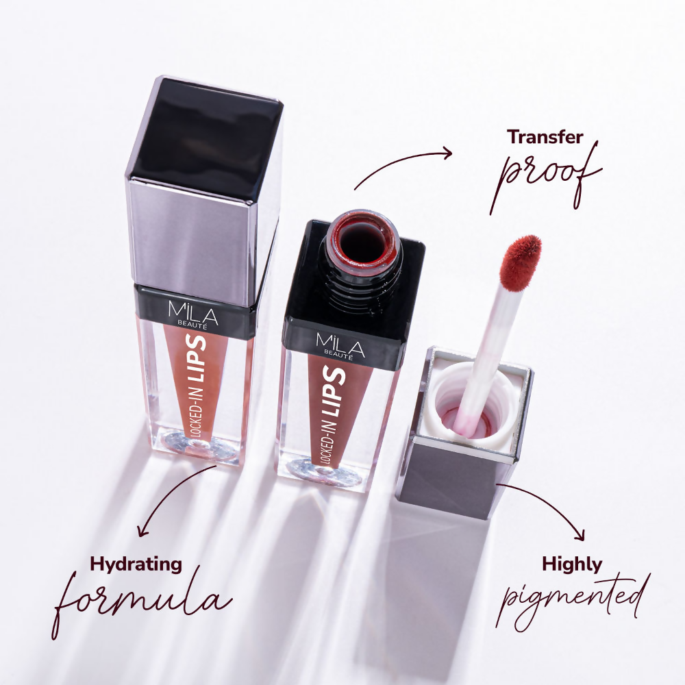 Mila Beaute 12 Hr Non-Transfer Locked-In Liquid Lipstick - Sweet Candy