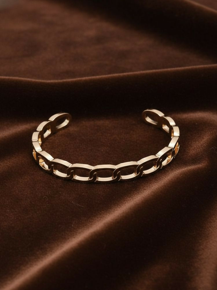 NVR Men's Rose Gold Plated Cuff Bracelet | Grab2Buy