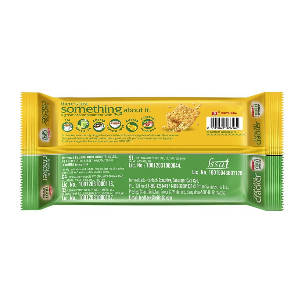 Britannia NutriChoice Sugar Free Cracker Biscuits | Grab2Buy