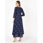 Cheera Women's Hand Block Print A-Line Kurta (CH042K) | Grab2Buy