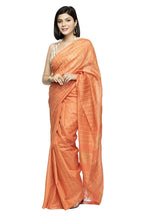Mominos Fashion Orange Color Bhagalpuri Saree | Grab2Buy